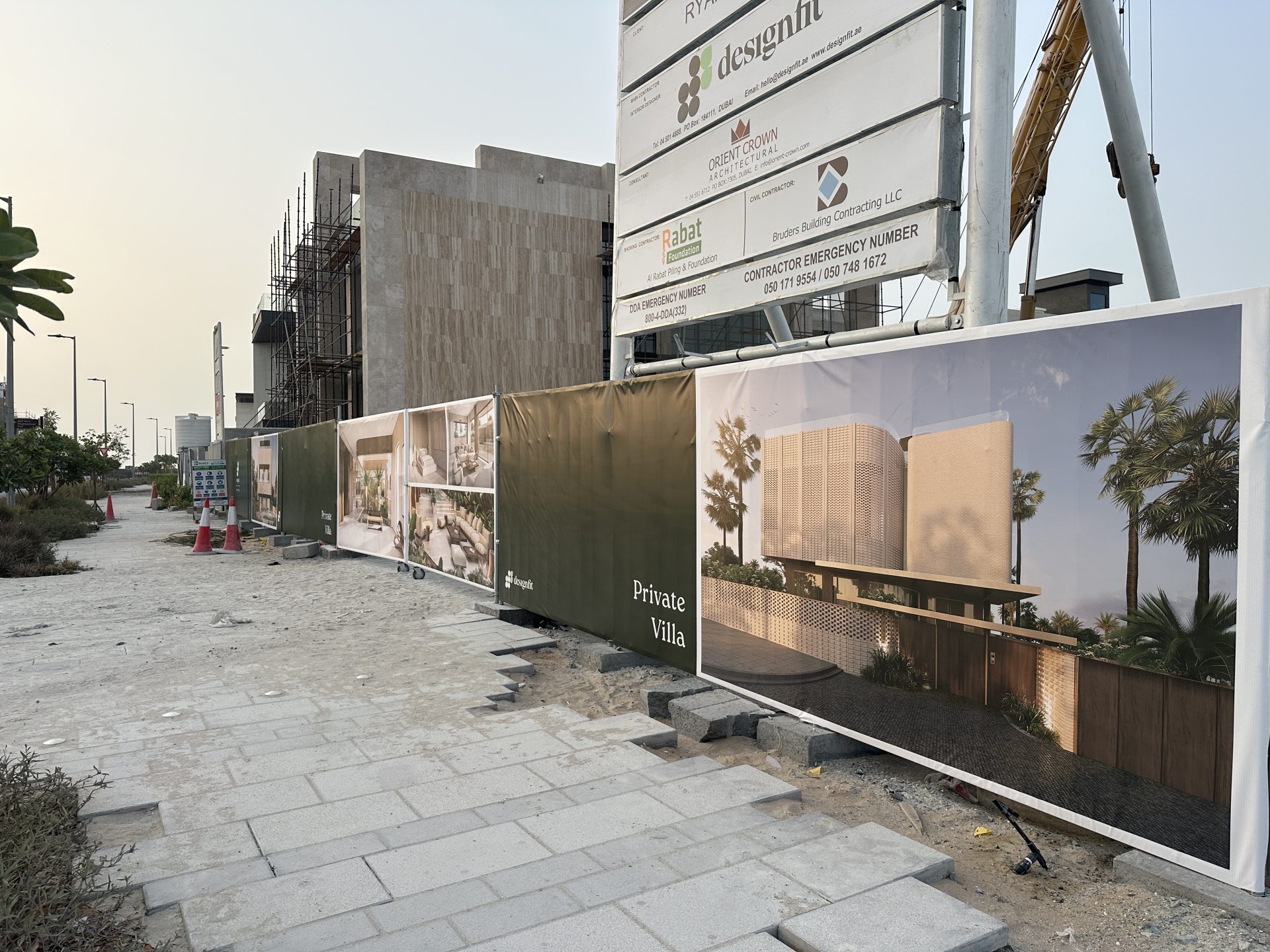 Private Villa — La Mer Hoarding & Fencing Graphics
