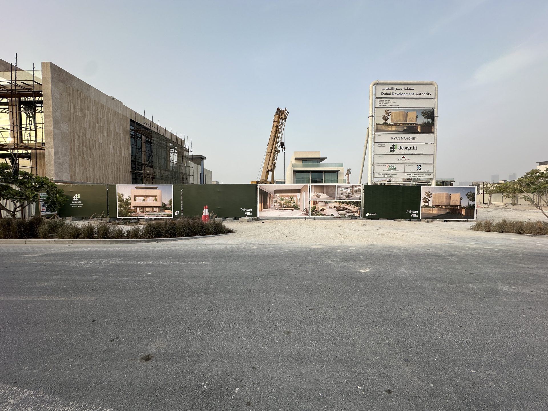 Private Villa Hoarding & Banner Graphics | La Mer Dubai — Private Client / Developer — Residential & Real Estate Development — La Mer, Dubai, UAE project gallery image 1
