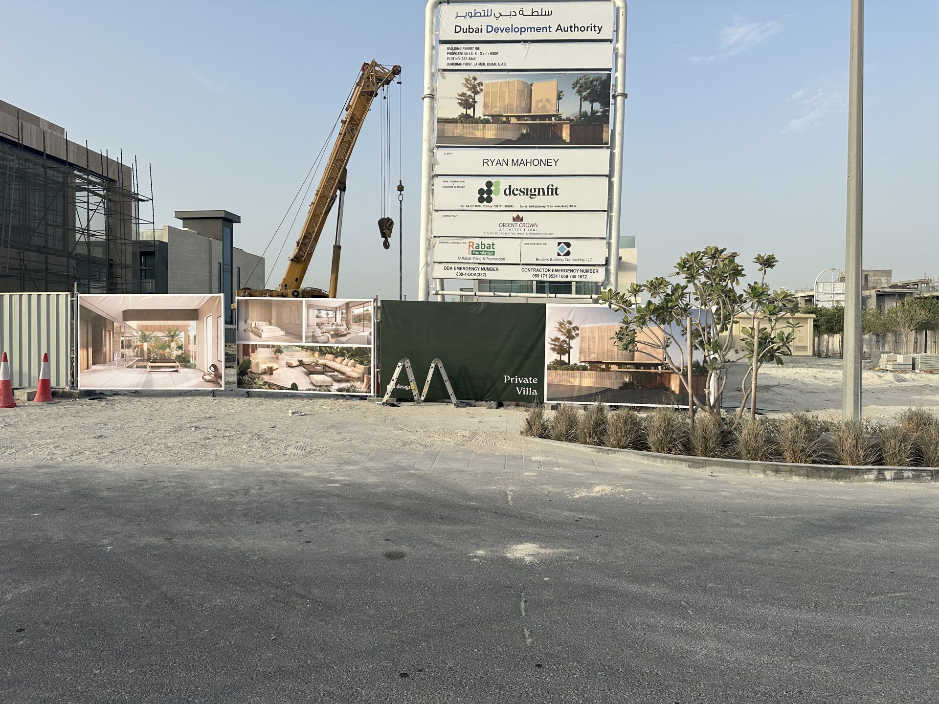 Private Villa — La Mer Hoarding & Fencing Graphics gallery image 1
